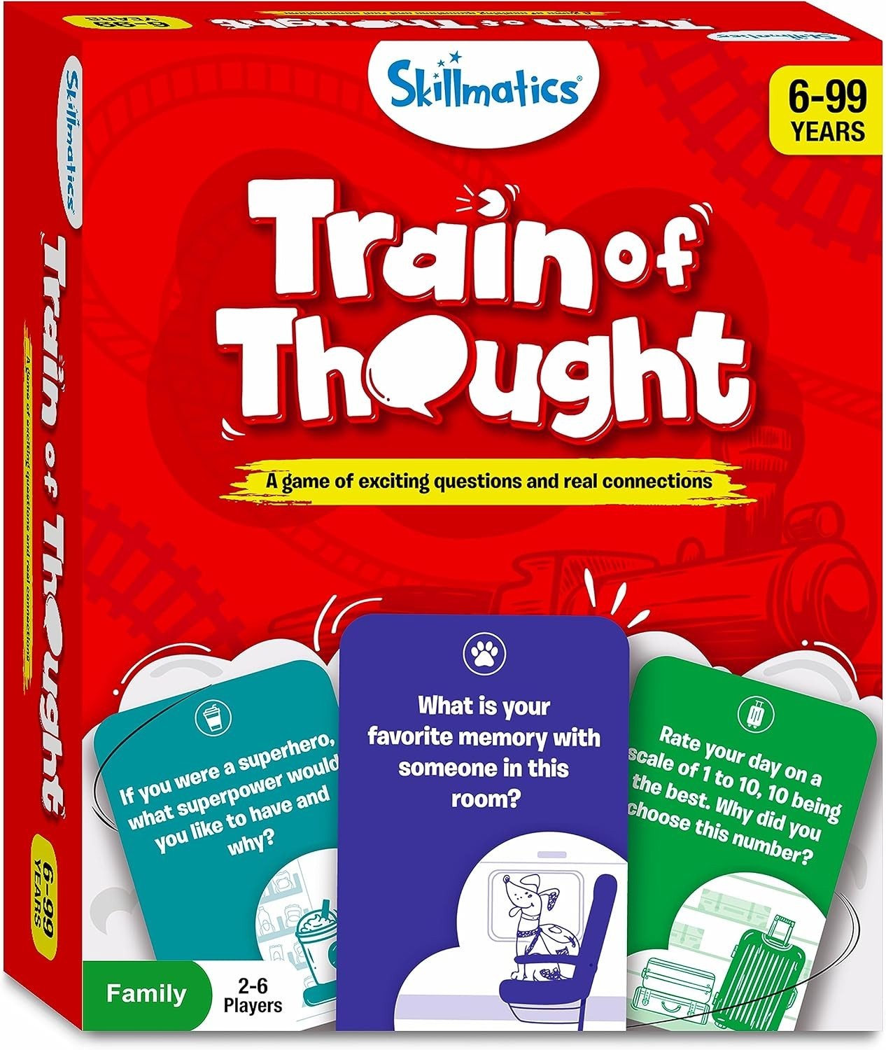 Train of Thought Card Game Travel & Family Game Skillmatics New & Sealed!