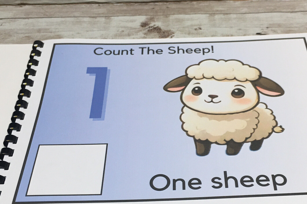 Interactive Learning Books for Children – Counting Sheep 1-10