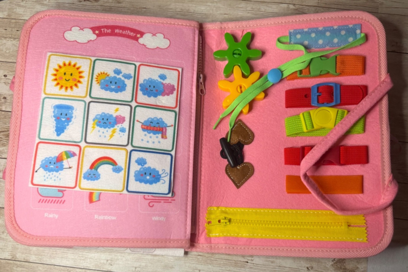 Dinosaur Educational Interactive Felt Book Toy for Kids