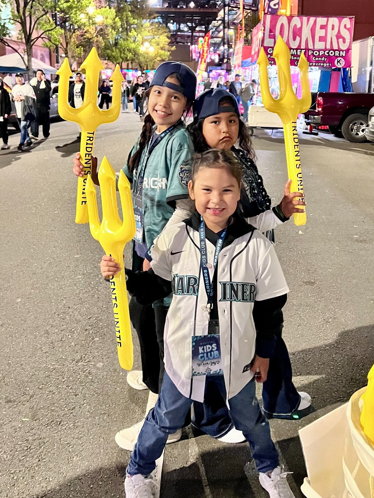 Tridents Unite: The Original Inflatable Fan Trident TM. Yellow Toy Trident 🔱