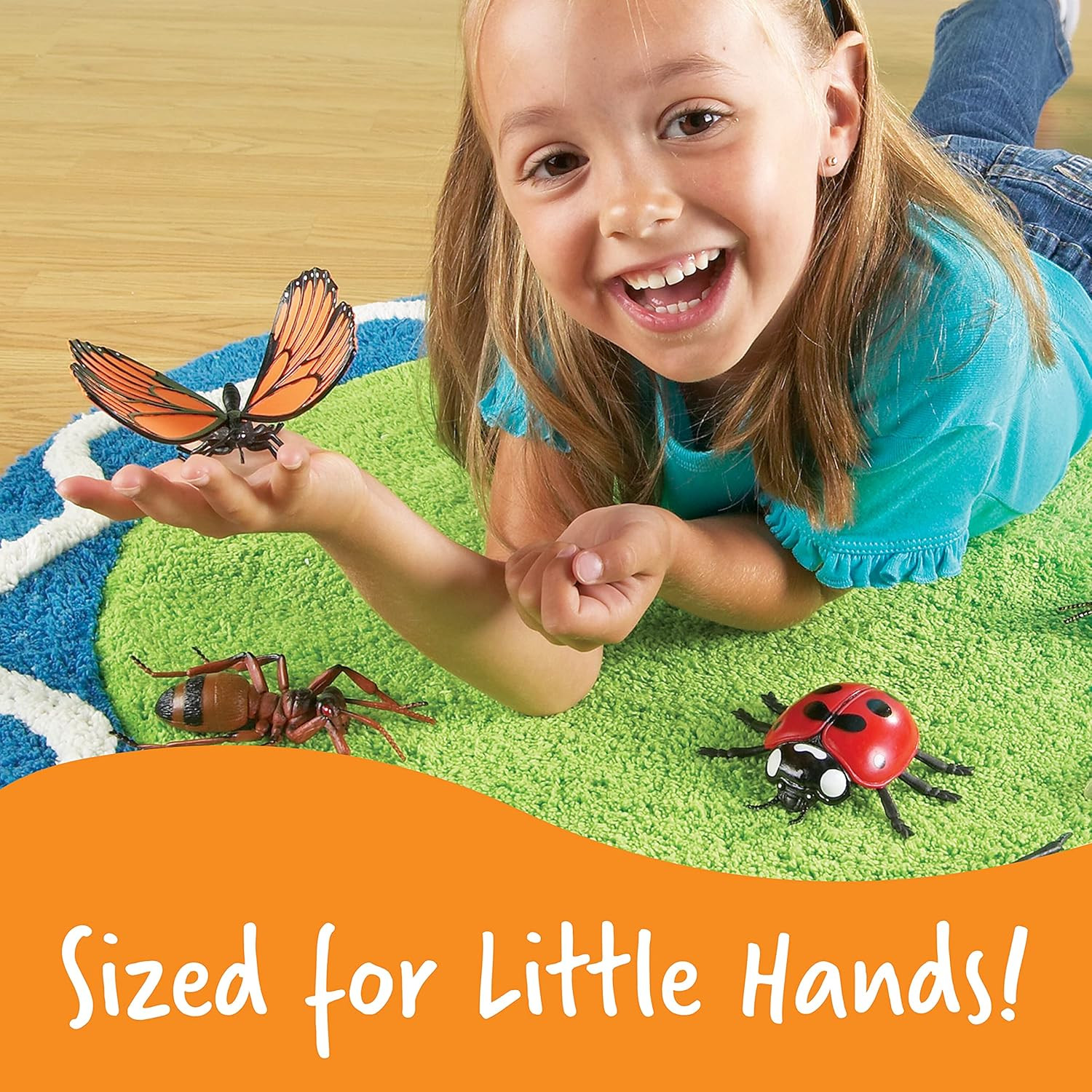 Jumbo Insects – 7 Pieces, Ages 3+ Toddler Learning Toys, Animal Toys for Kids, P