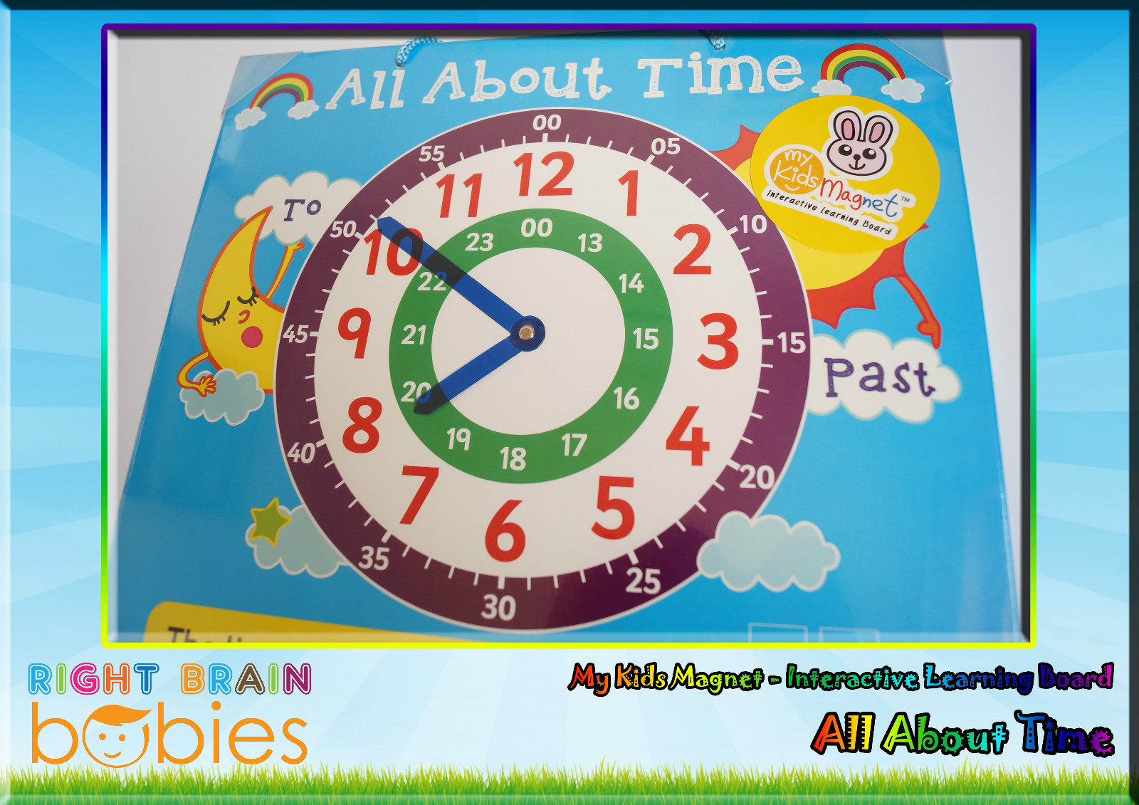 Kids Magnet All About Time – Interactive Magnetic Board. shichida / Montessori