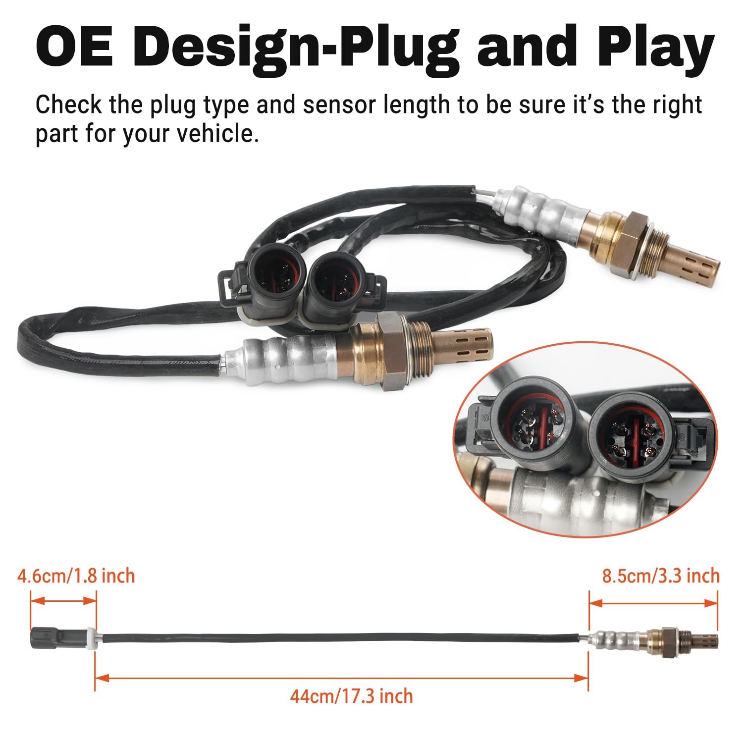 4PCS 15717 Oxygen Sensor Upstream Downstream O2 Ford F150 Replacement