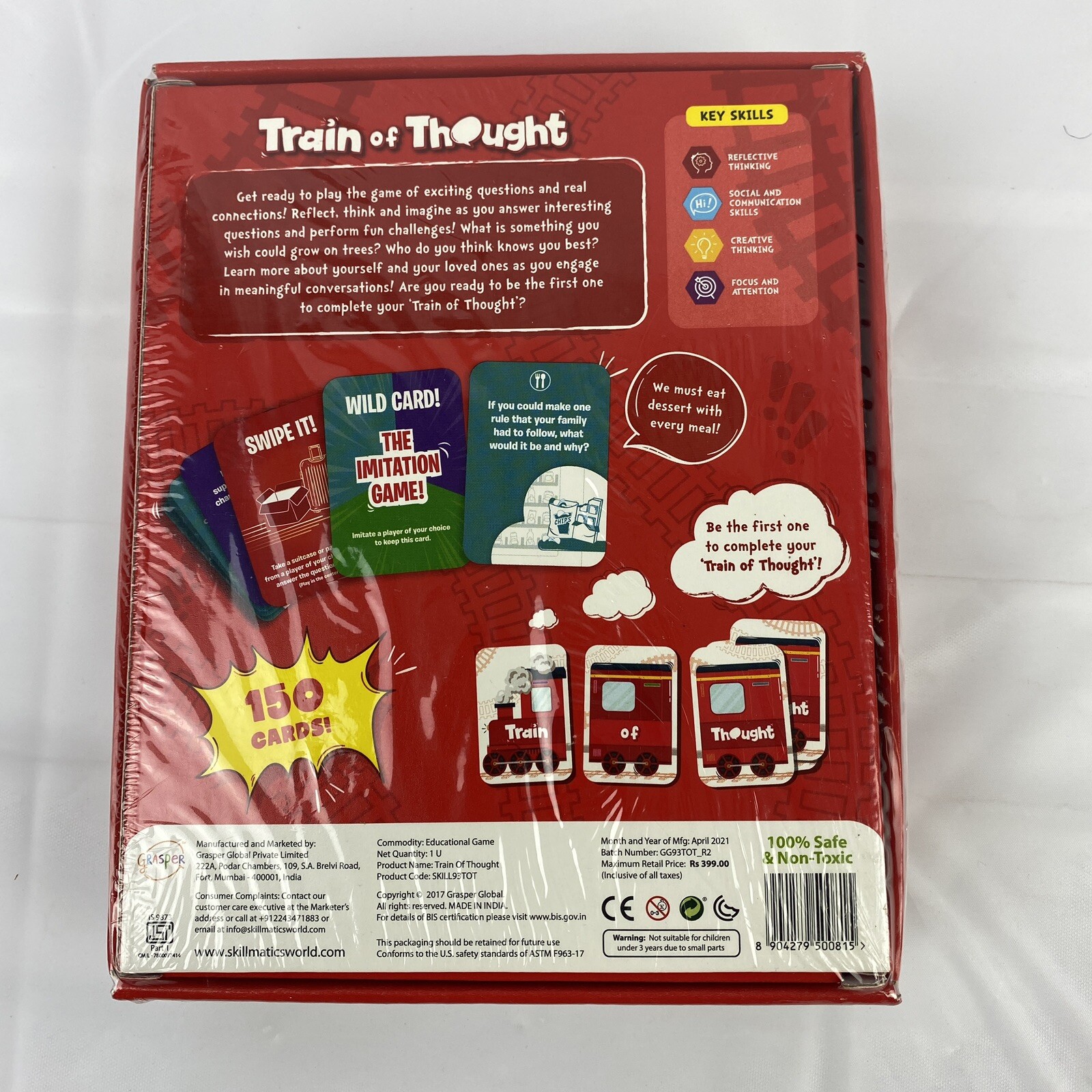 Train of Thought Skillmatics, Card Game Family Connection & Conversation NEW !