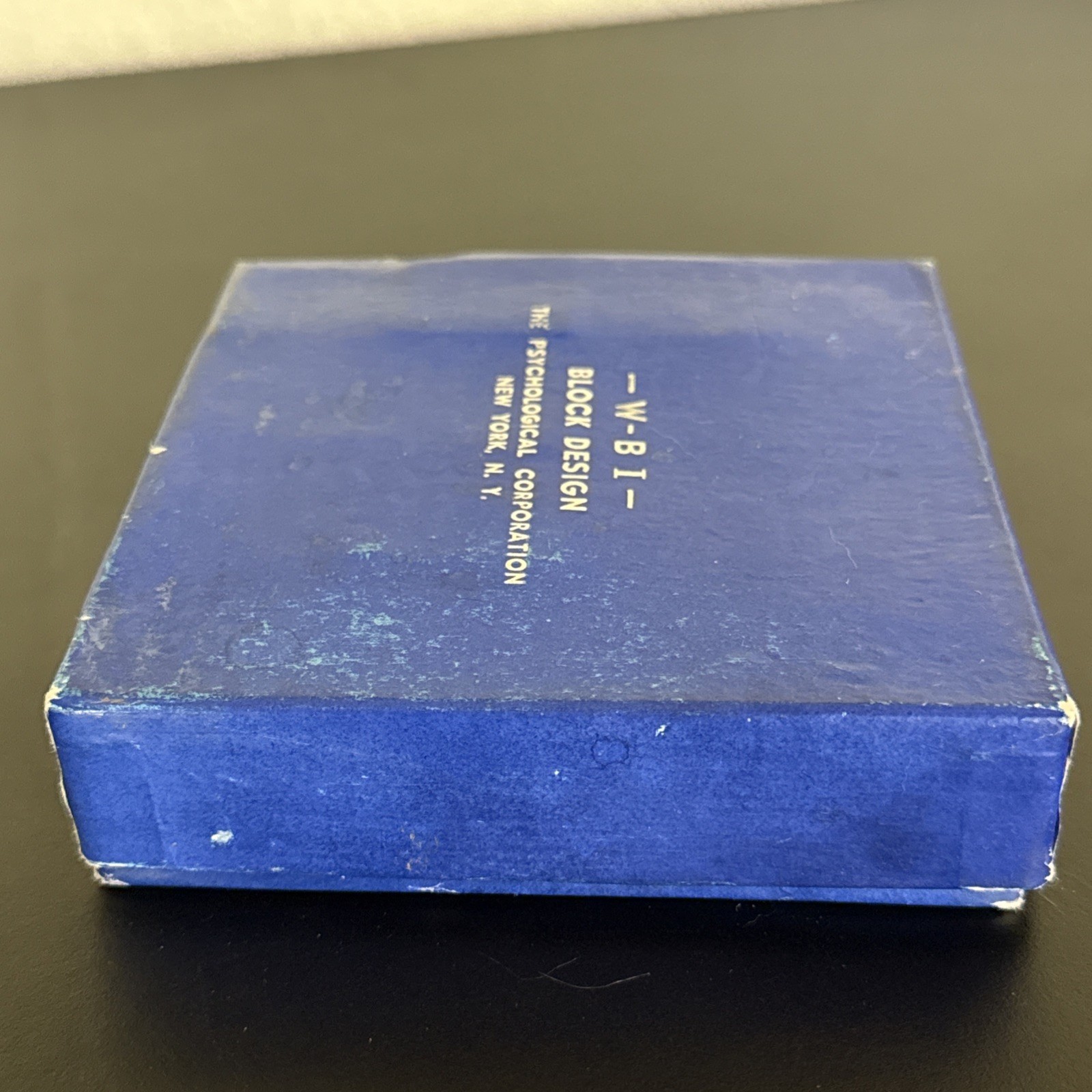 Vintage WBI Block Design Test – 16 Blocks – Kohs Style Wechsler IQ Test w/Box