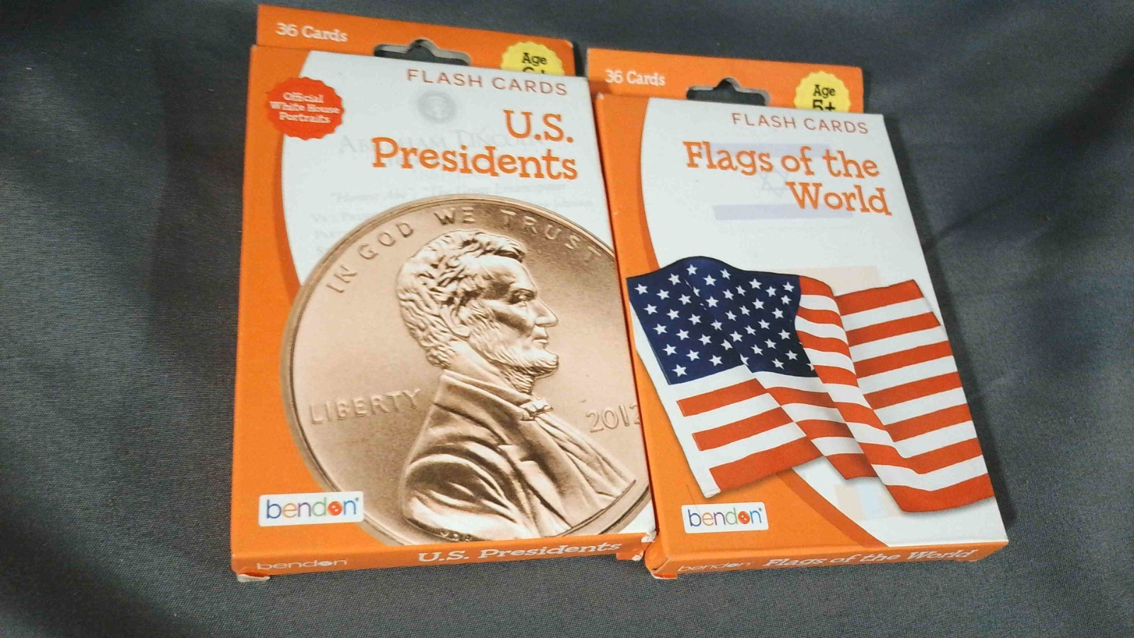 Bendon U.S. Presidents Flags of The World Flash Cards
