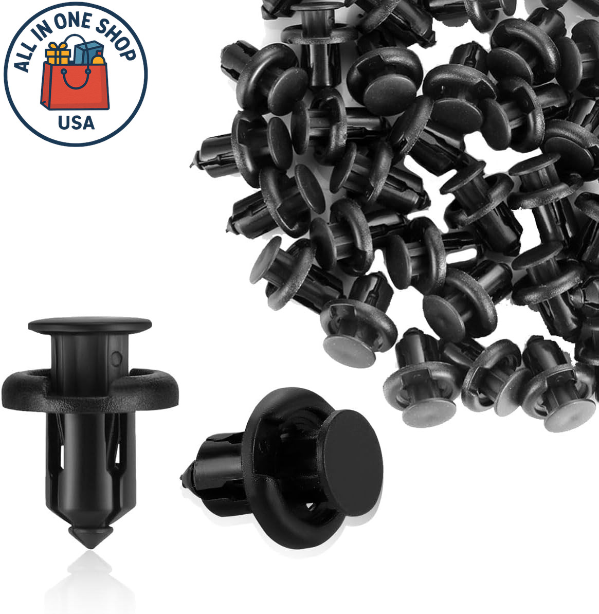 Nylon Push-Type Retainer Clips for Honda Vehicles