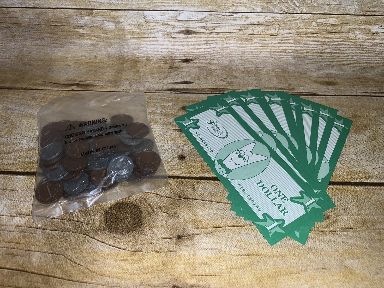 Hooked on Math Addition Subtraction Replacement Play Money Coins & Bills