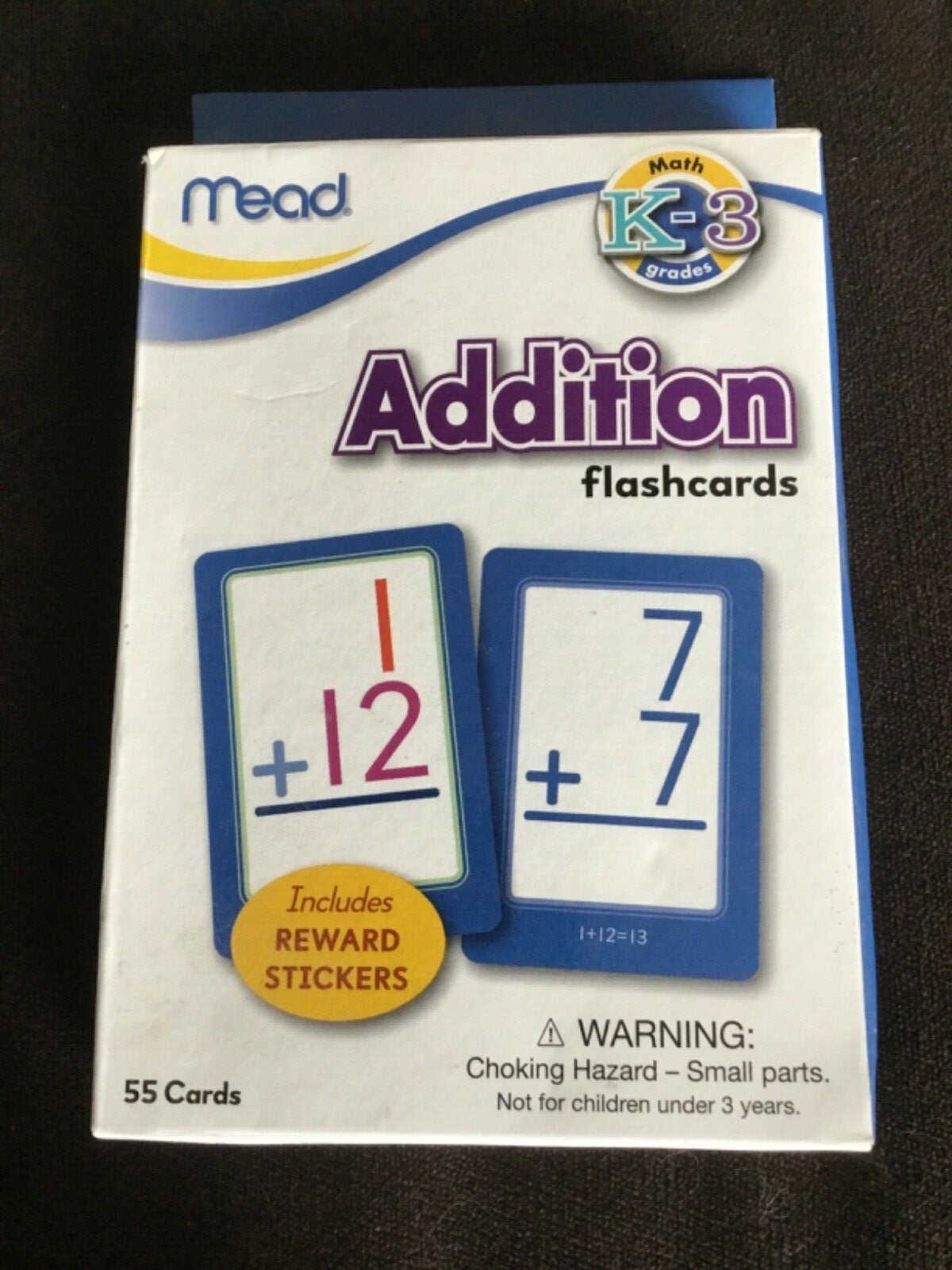 Mead Flashcards, Subtraction, Grades K-3, reward stickers included
