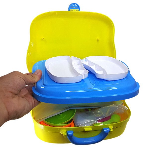 Cook Ware Utensils Kitchen Dishes Pretend Play Role Set Kit STEM For Kids Toy