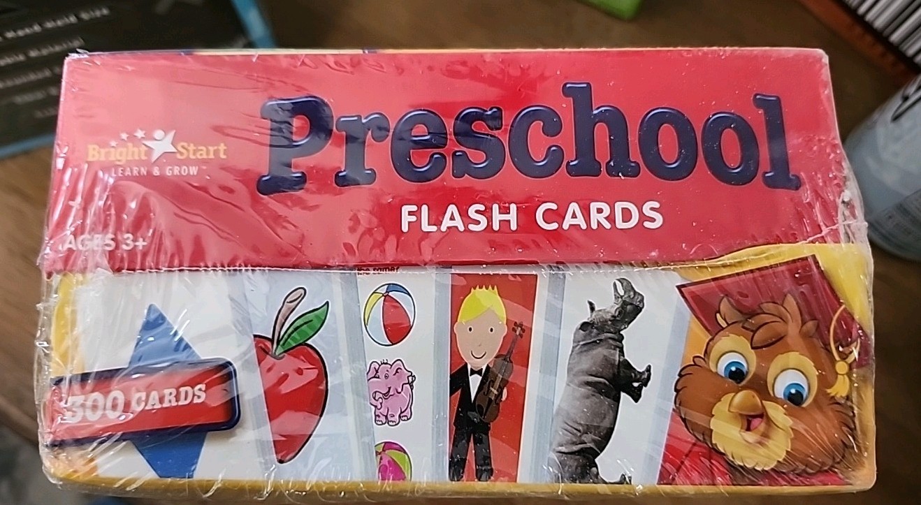 Bright Start Learn & Grow Preschool FlashCards NEW Sealed 300 Cards