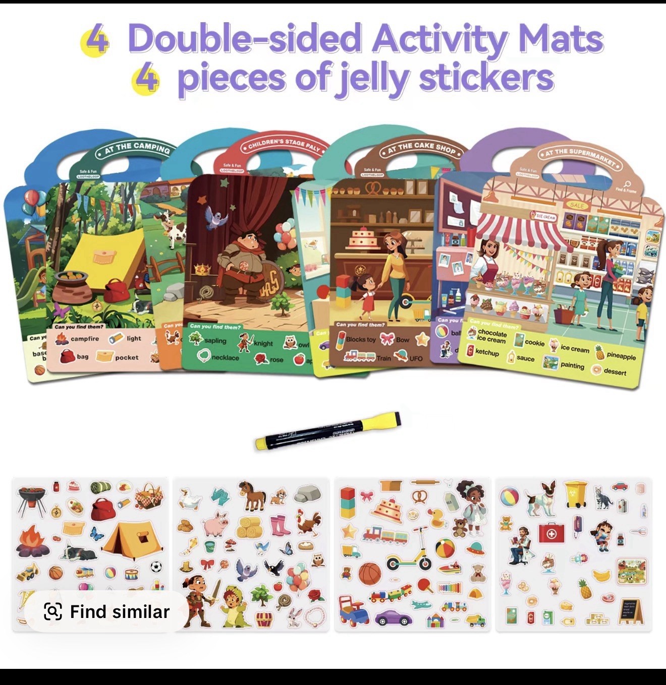 3 In a Pack -Reusable Preschool Learning Activities, Perfect Road Trip Car Airpl