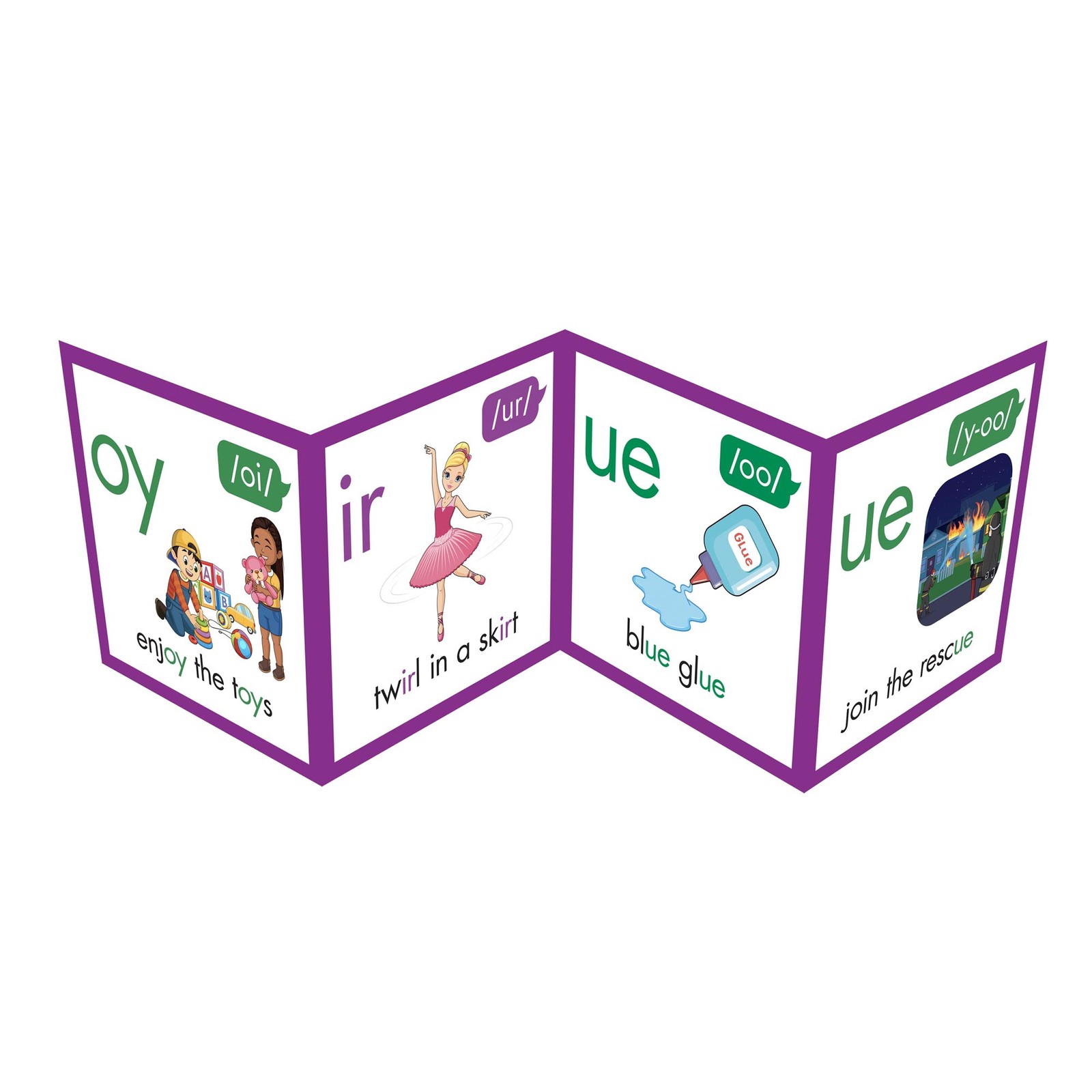 Junior Learning: Rainbow Phonics, 67 Phoneme Posters, Teaching Charts, Kids