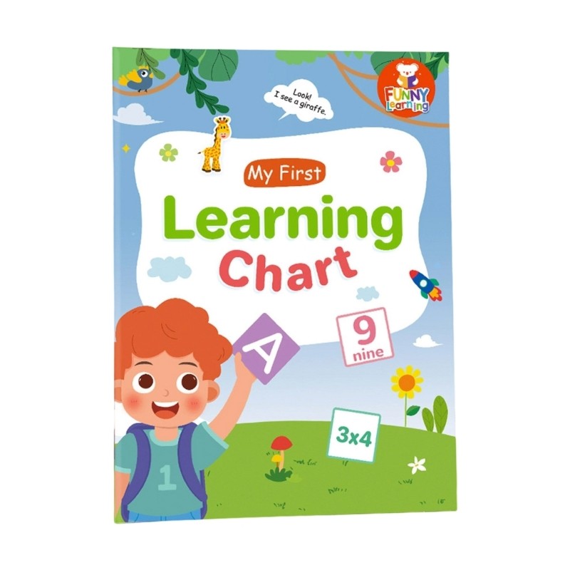 Preschooler English Words Building Learning Chart For Kid Students 28.7x21cm