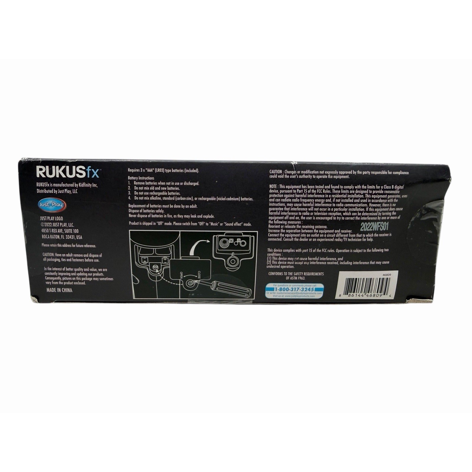 Just Play RUKUS fx Handheld Electronic Game – White Damaged Box