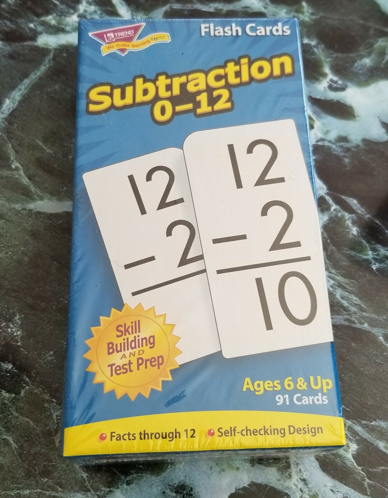Trend Flash Cards – 90+ Cards Per Box, Money, Time, Add, Subtract – Skill Build