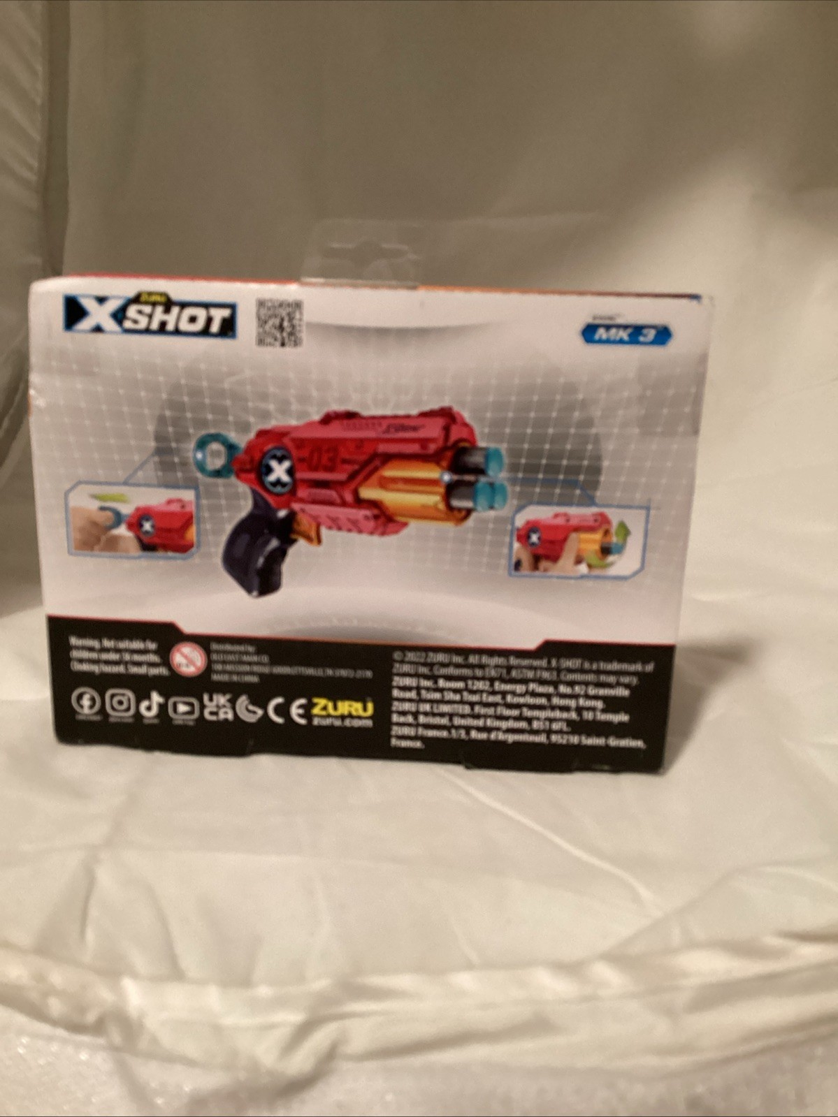 XShot Excel MK 3 Dart Blaster with 8 Darts Compact Shooter Toy Ages 8+