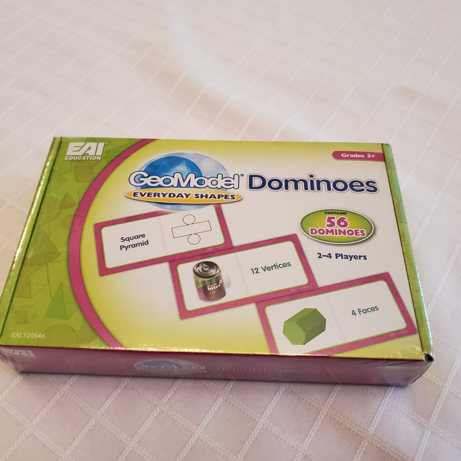 NEW Educational Eai Geomodel Dominoes School Learn Class 2014 3d Shapes Child