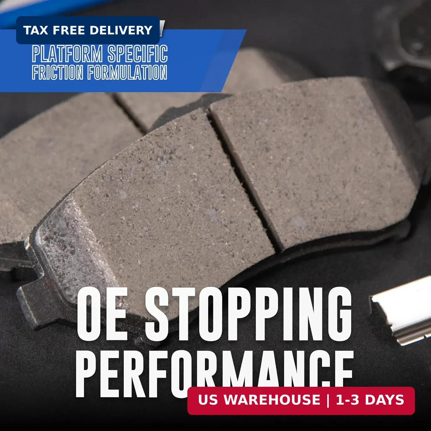 Bendix Premium SBC1363 Ceramic Front Brake Pads for select Cadillac Escalade, ES