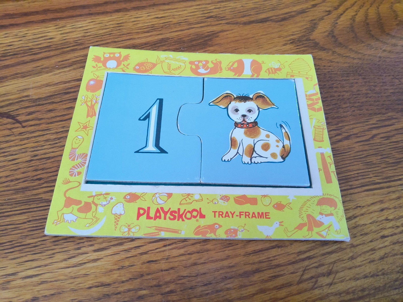 1964 Playskool Puzzle Match-Ups COUNT, ANIMAL HOMES, ALPHABET