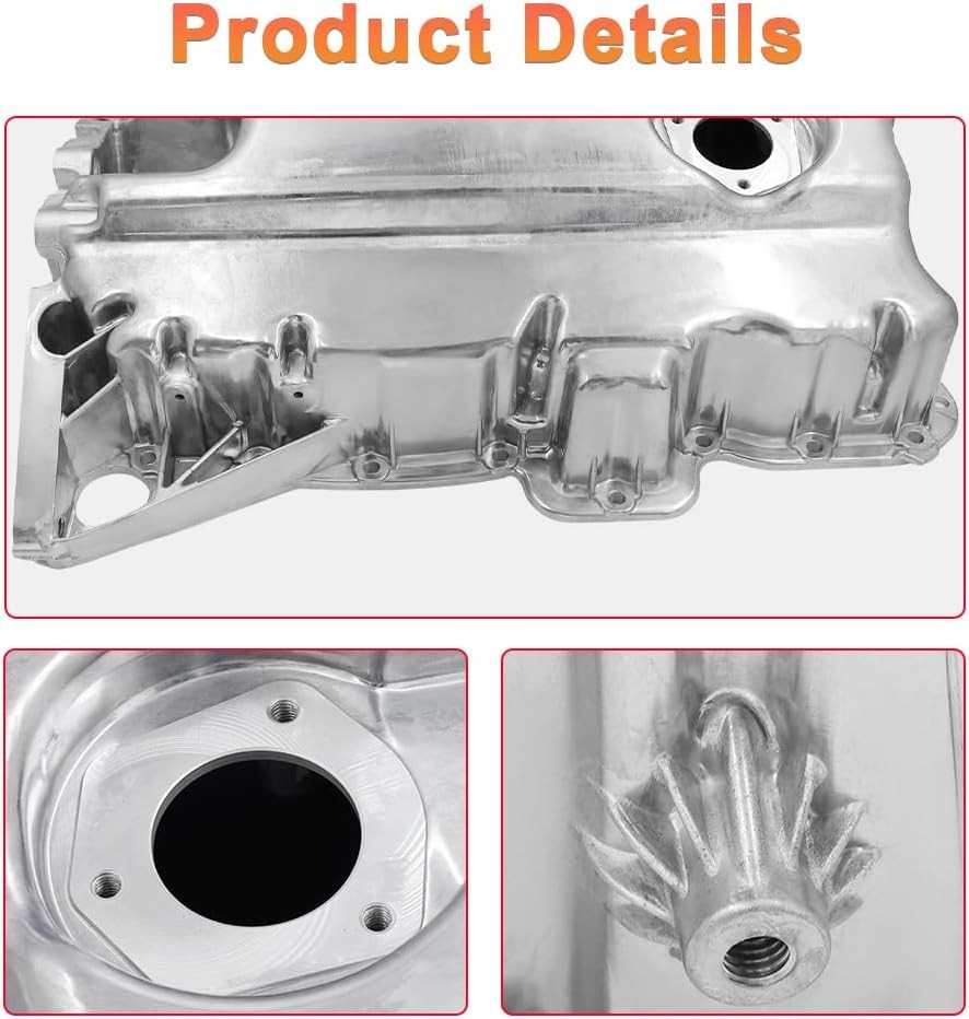 Engine Oil Pan Compatible with Volkswagen Passat 2016-2022, Teramont 2018-2023,
