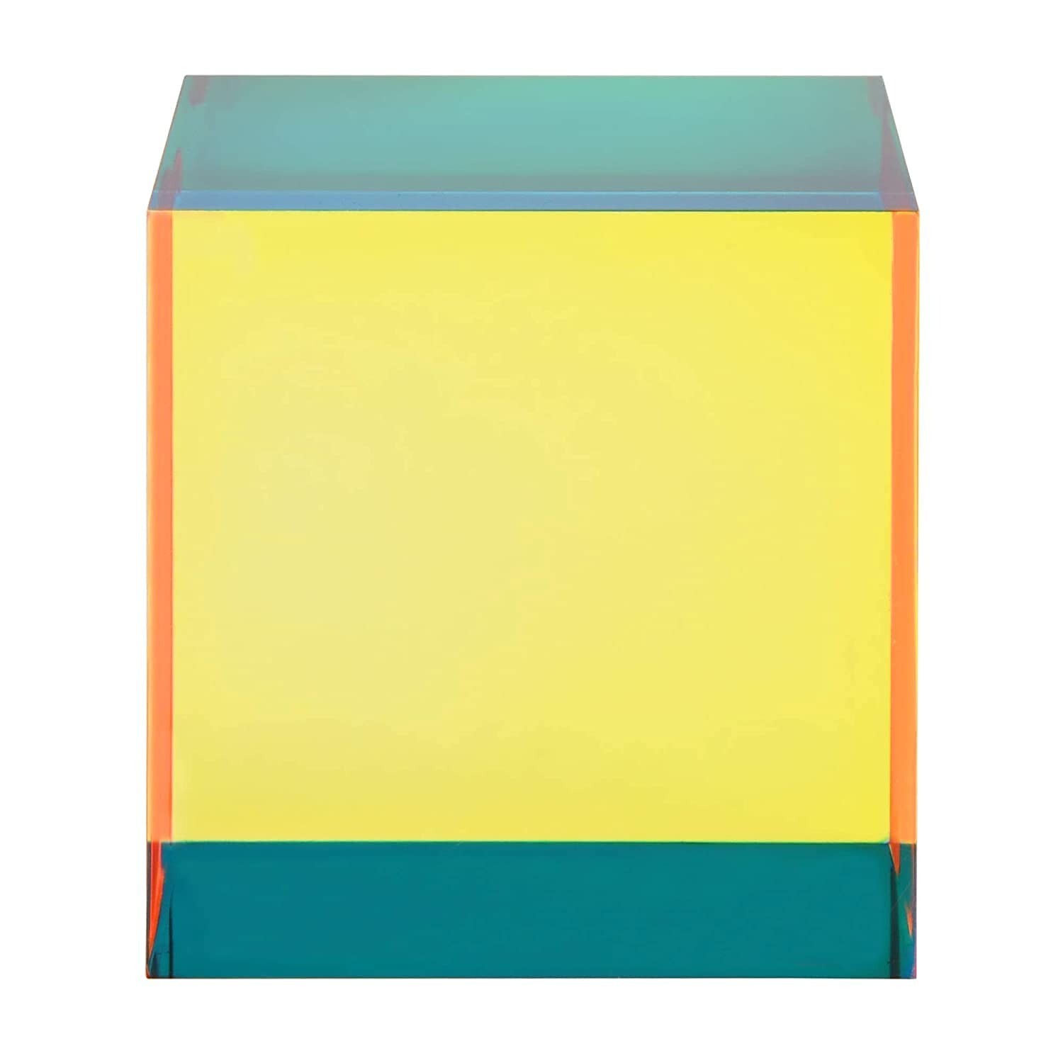 Cubo de colores para mezclar, prisma cúbico de vidrio acrílico de 1,6 pulgadas