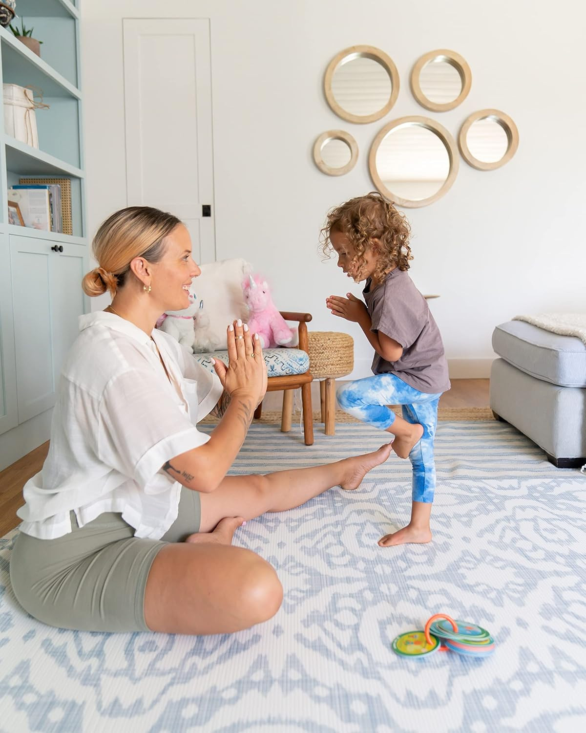 Preschool Yoga Cards for Kids, Set of 40 Poses and Activities, Beginner Yoga for