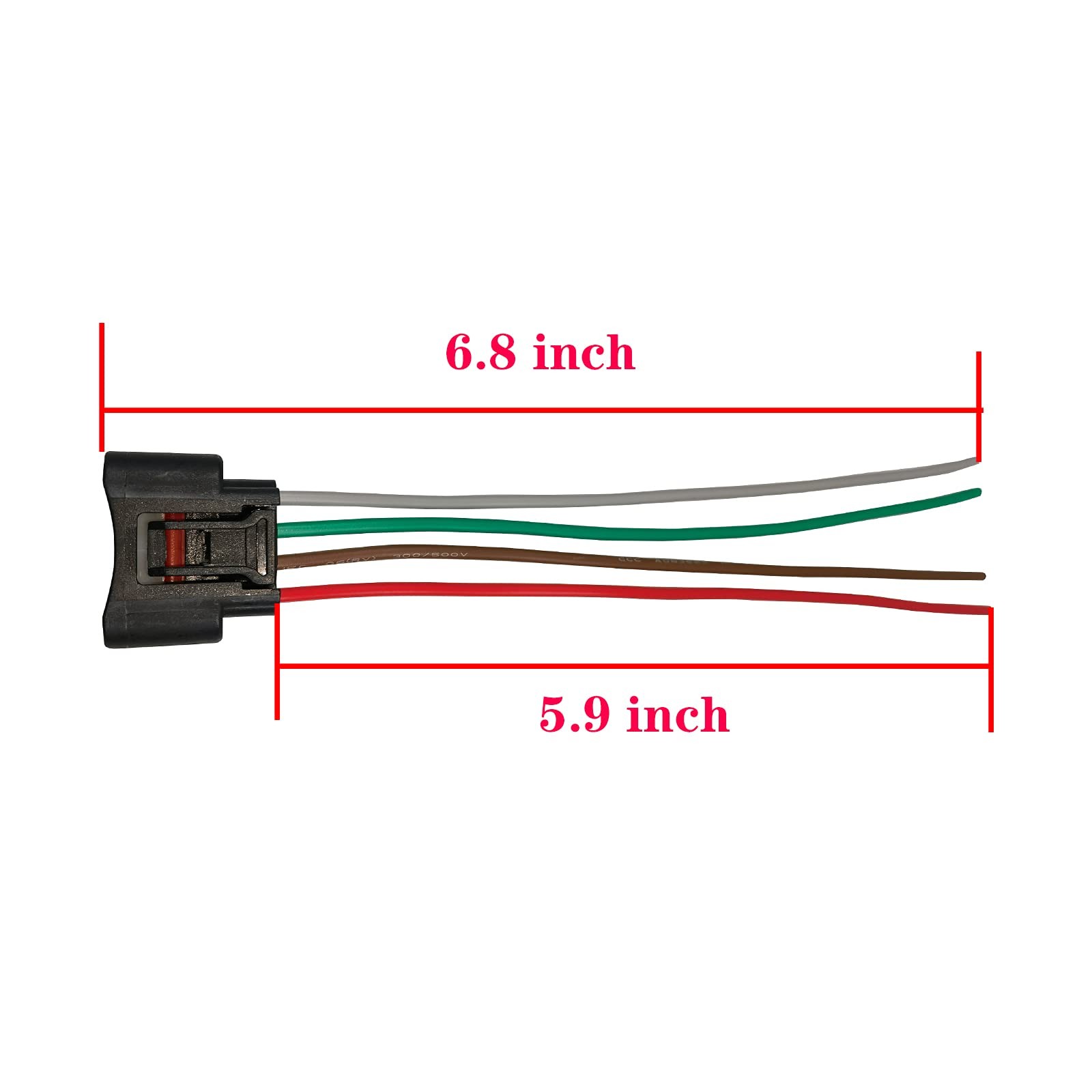 Set of 6 Ignition Coil Connector Plug Harness Replacement for Toyota