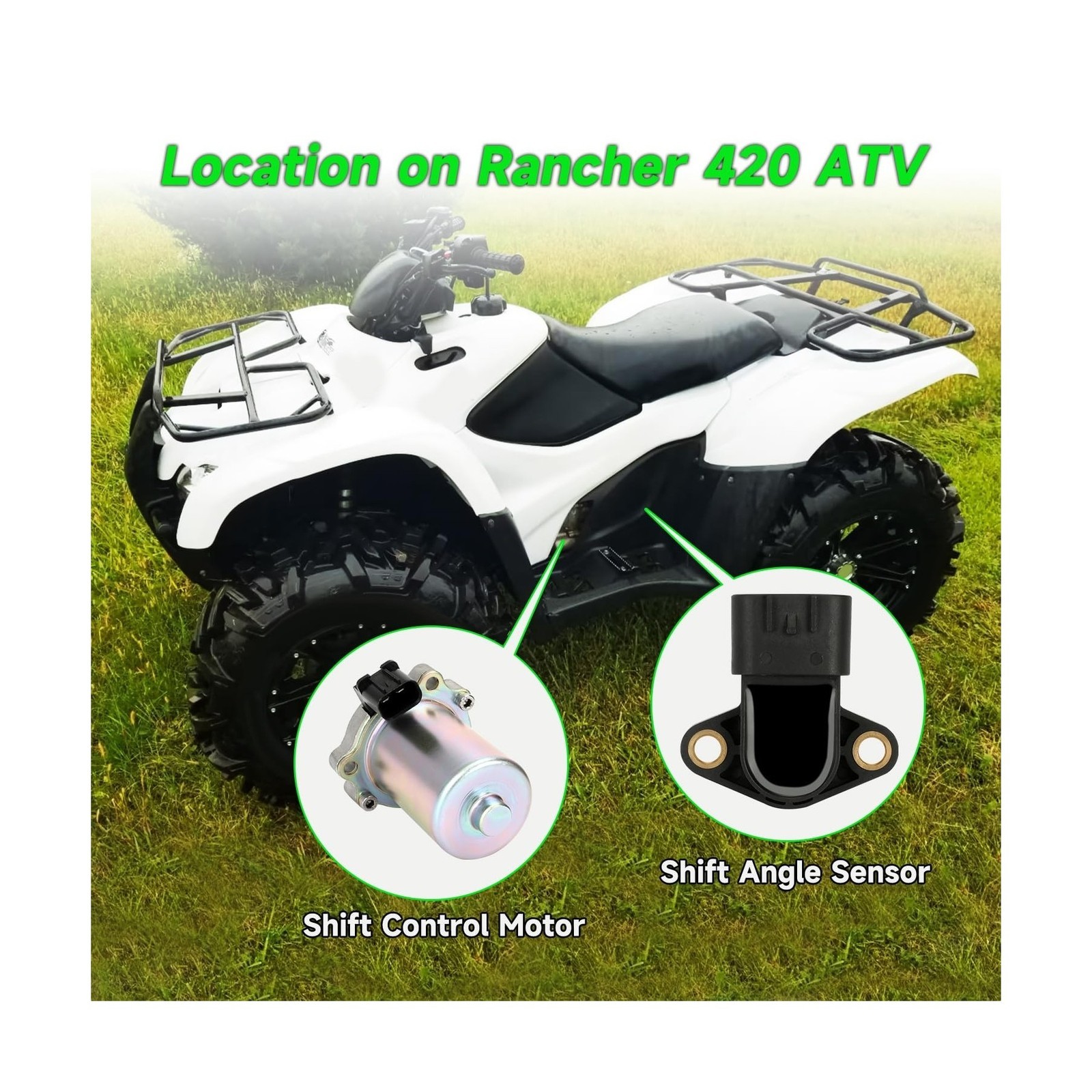 Electric Power Shift Control Motor Compatible with Rancher 420 TRX420TE Forem…