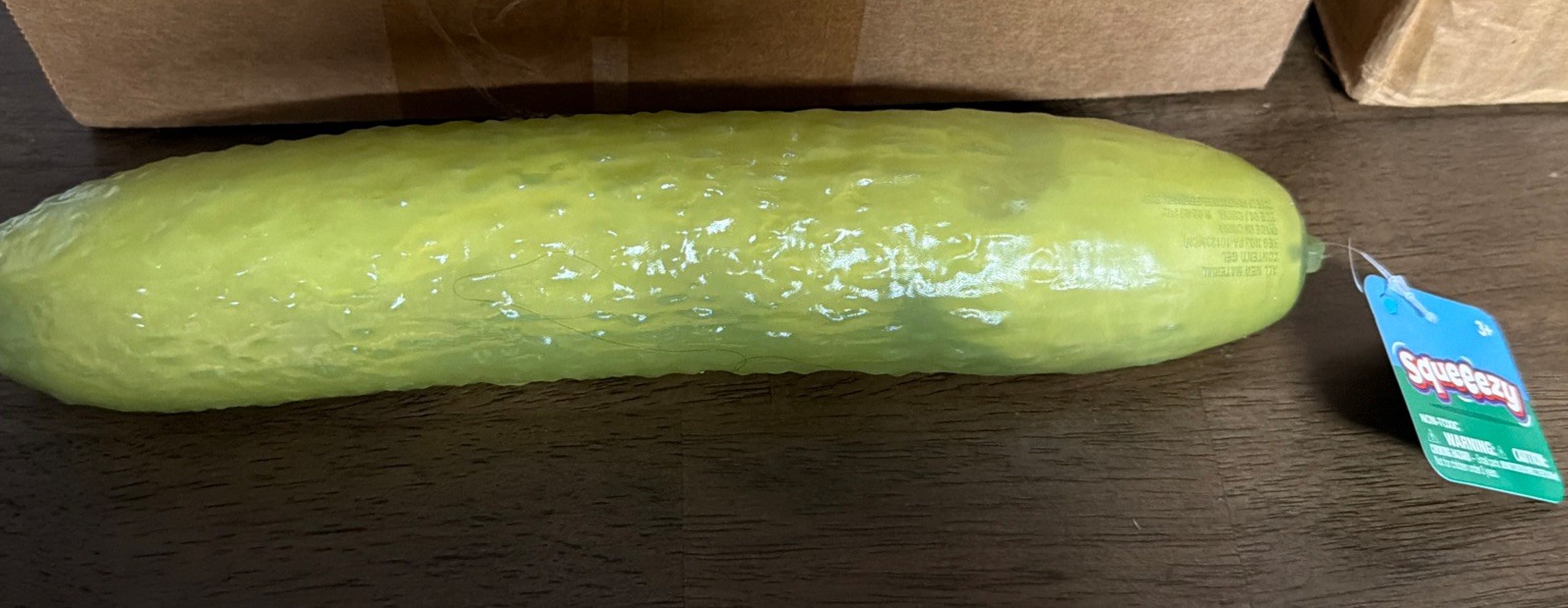 Sunny Days Squeezy Pickle Giant XL Sensory Squishy Stress Toy Fidget NEW