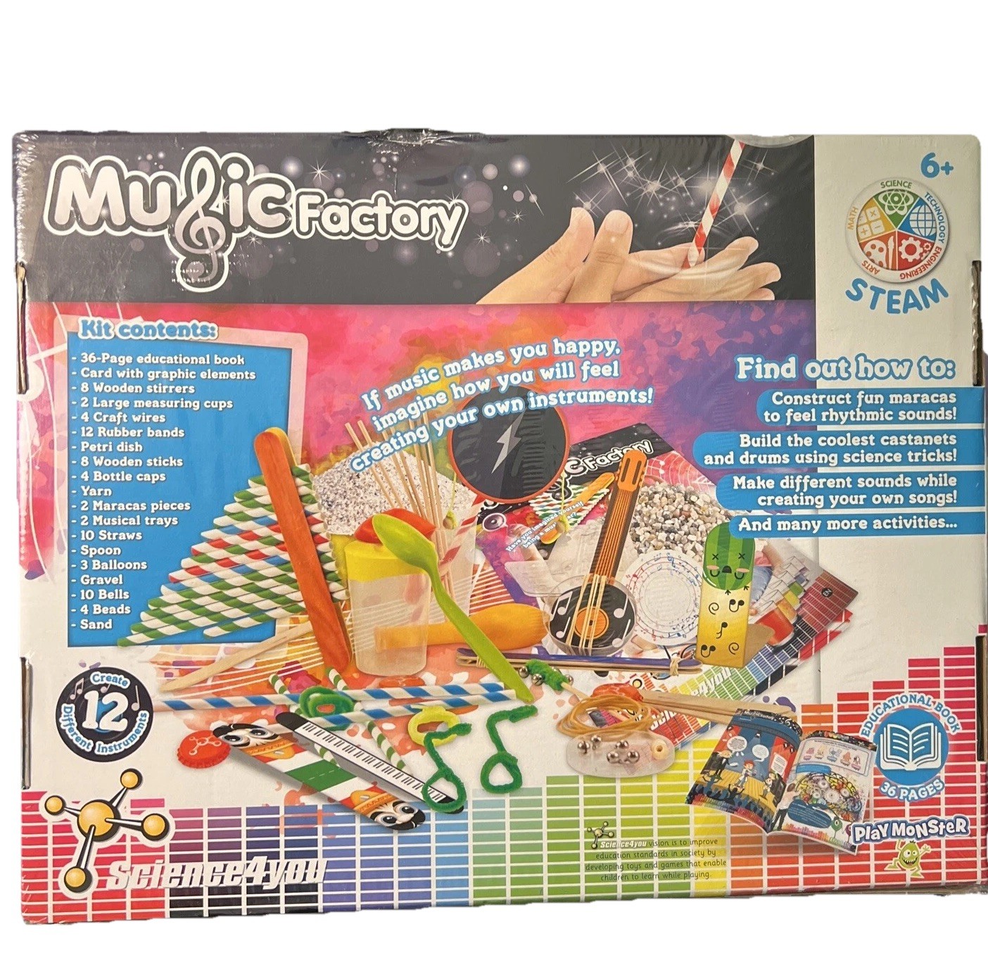 PlayMonster Music Factory Science Kit – 14 Activities to Construct & Play 2pk