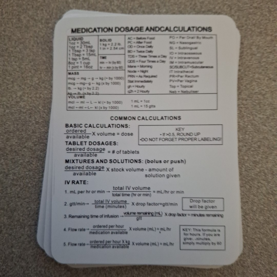 Clinical Nursing Reference Cards Med Student Flashcards EKG Ecliptical Syndrome