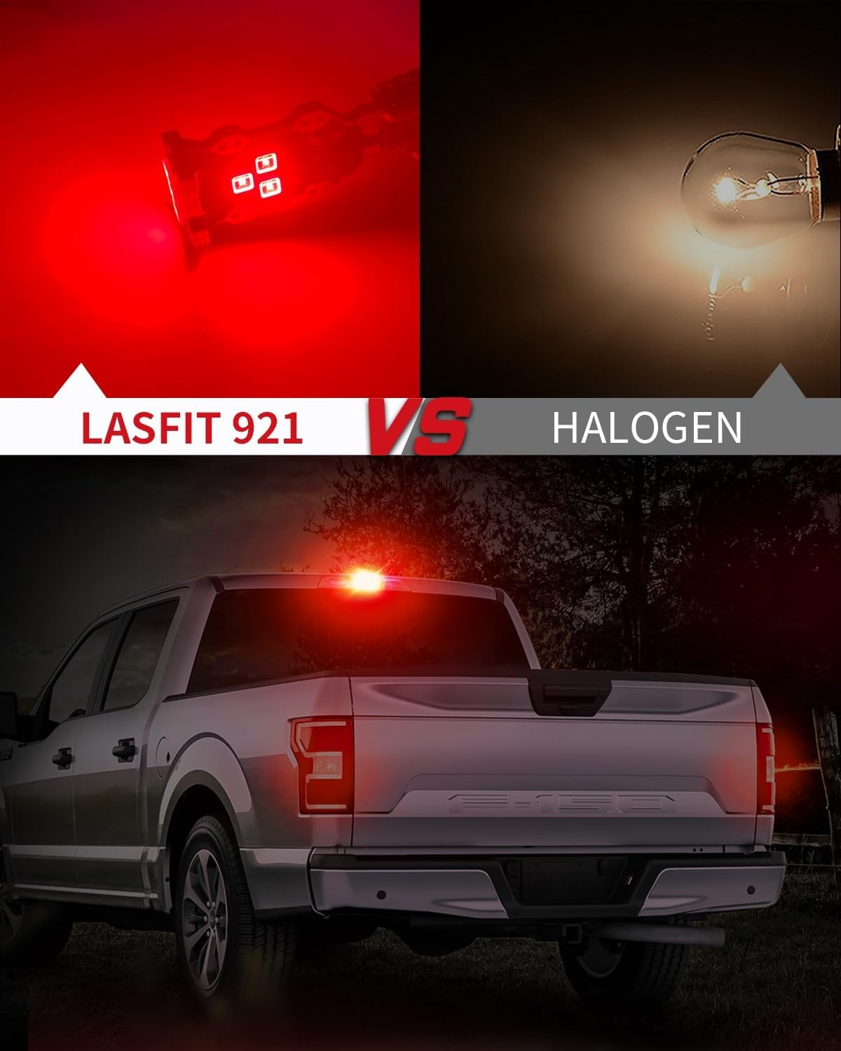 921 LED Bulb Third Brake Center High Mount Stop Light, 912 T15 Red Canbus Error