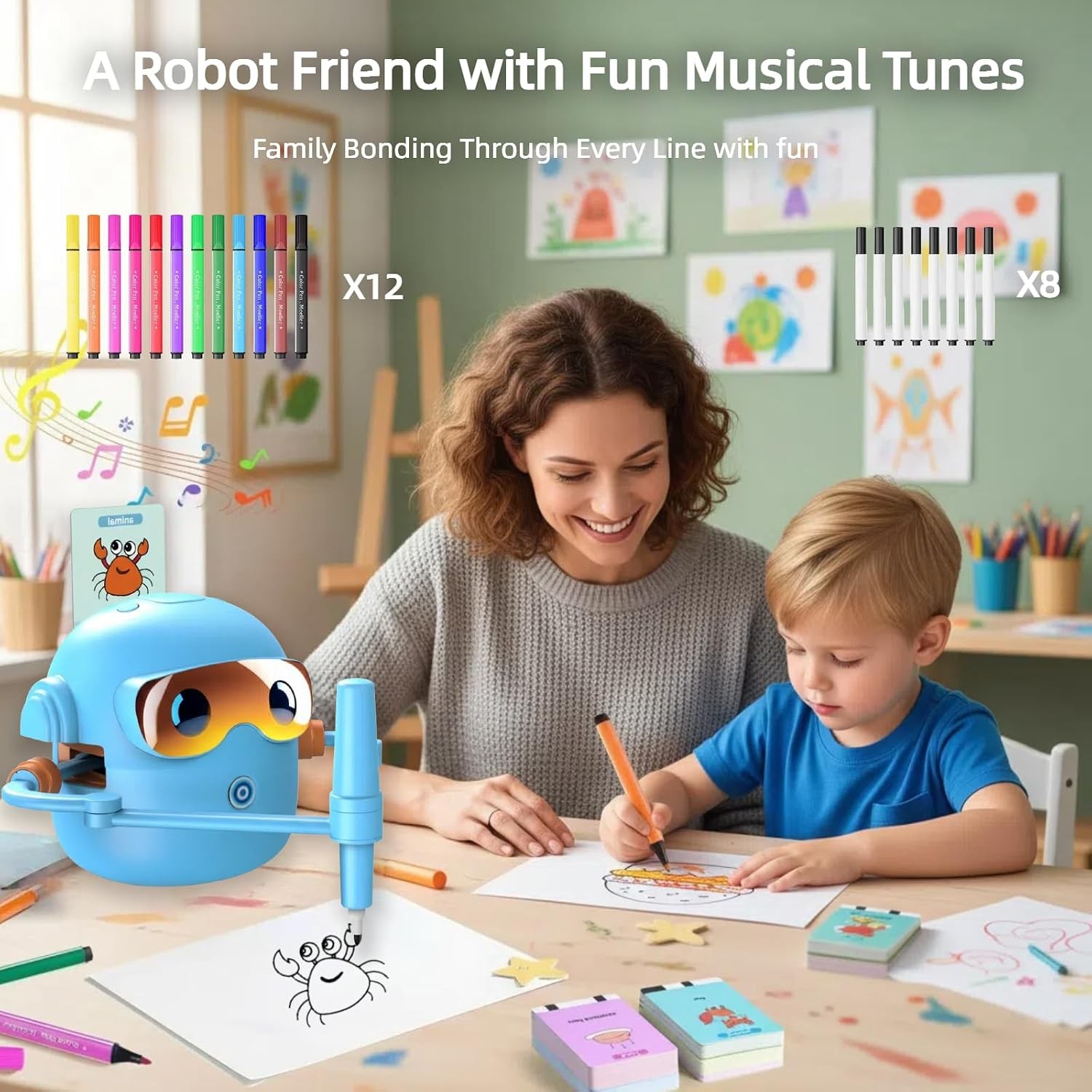 Automated drawing robot with templates
