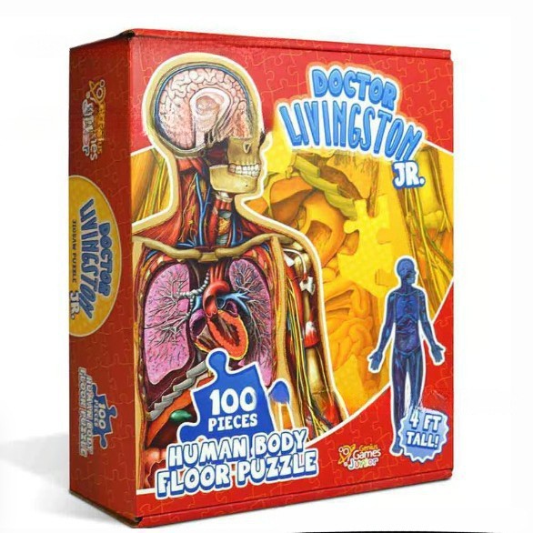 Human Anatomy Floor Puzzle for Kids Ages 6-8, Human Body Educational Puzzle