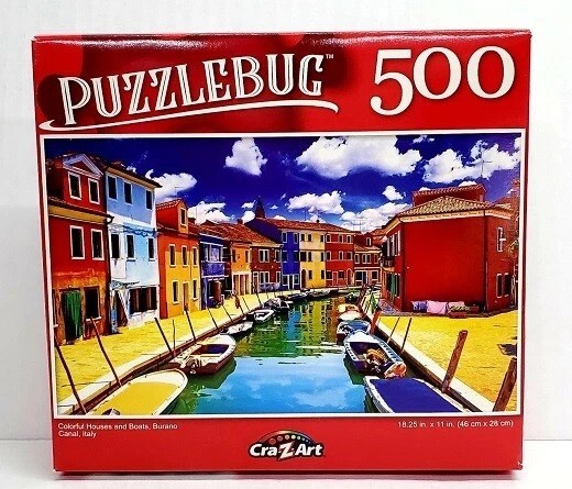 CRA-Z-ART 500PC PUZZLE JIGSAW SET FARMHOUSE LAS VEGAS POPEYE VILLAGE HOUSES BOAT