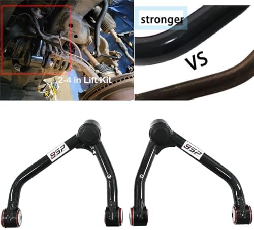 Pair (2 PCS) Front Upper Control Arm Compatible with 2014-2018 Silverado Sierra