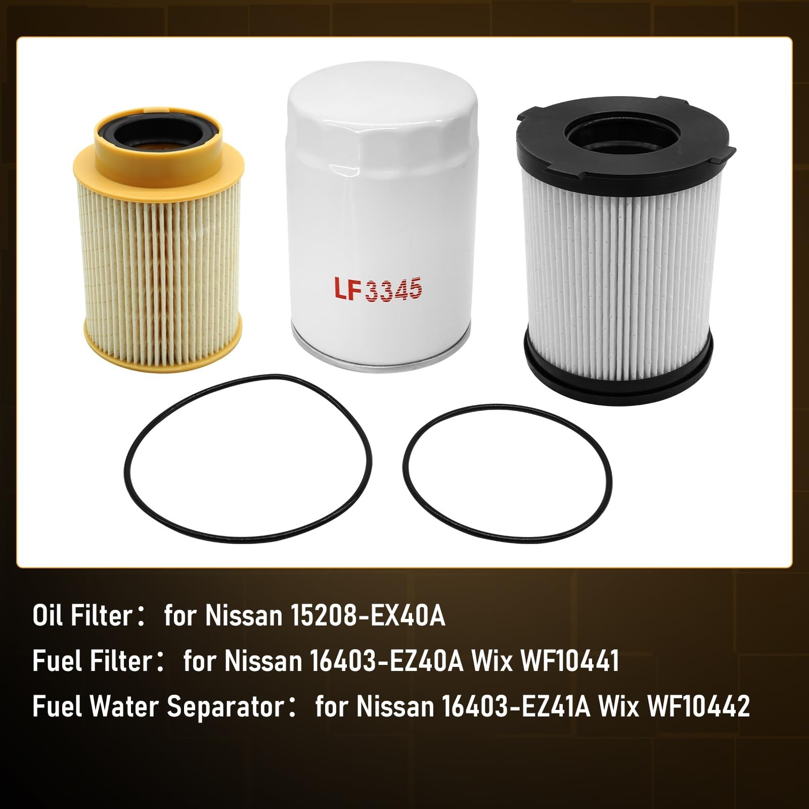 Filter Kit for Nissan Titan XD 2016-2019 Oil Filter Cabin Air Filters Diesel …