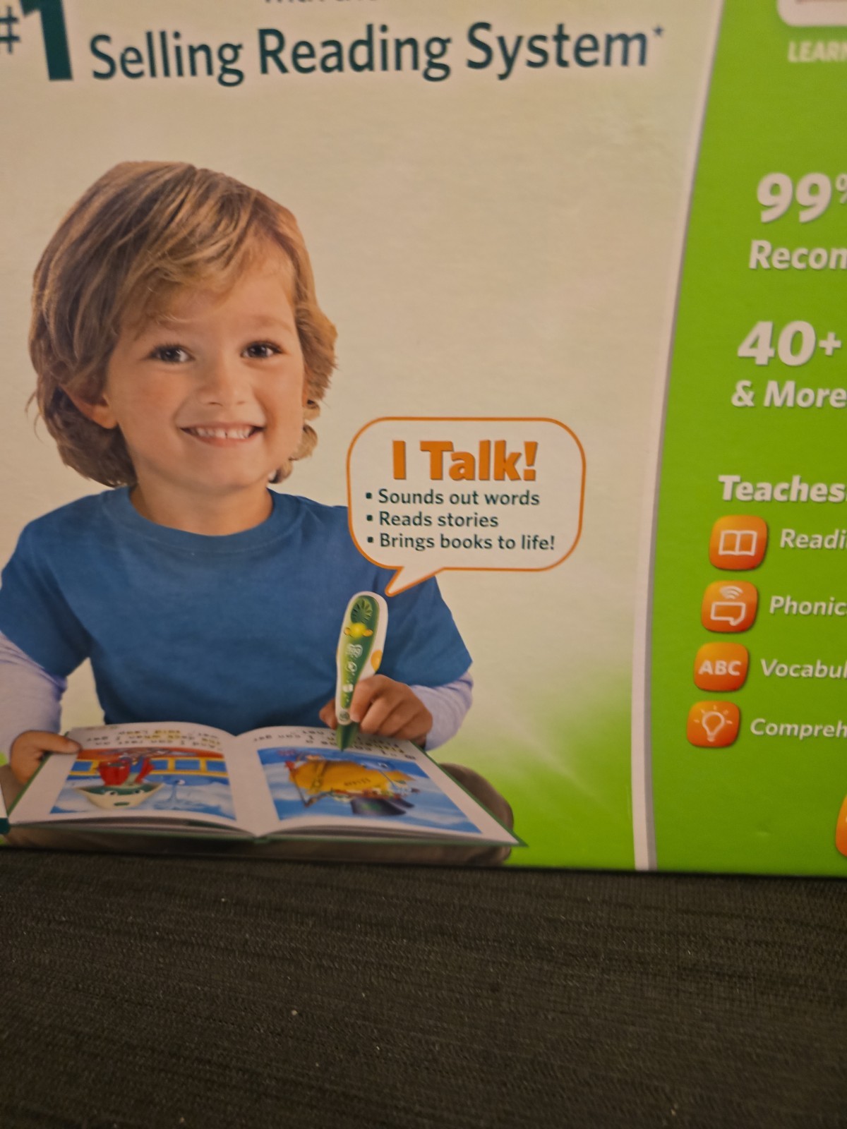 LeapFrog Tag Reading System Green Stylus Bundle Set Book & Reader