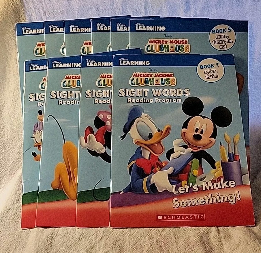 Disney Learning Sight Words Set Complete Children’s Reading Book 1-10 Scholastic