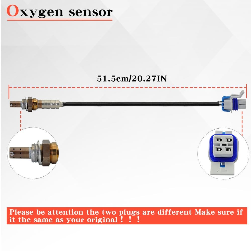 2PCS 234-4407 Downstream O2 Oxygen Sensor Compatible with Chevy Silverado 1500 2