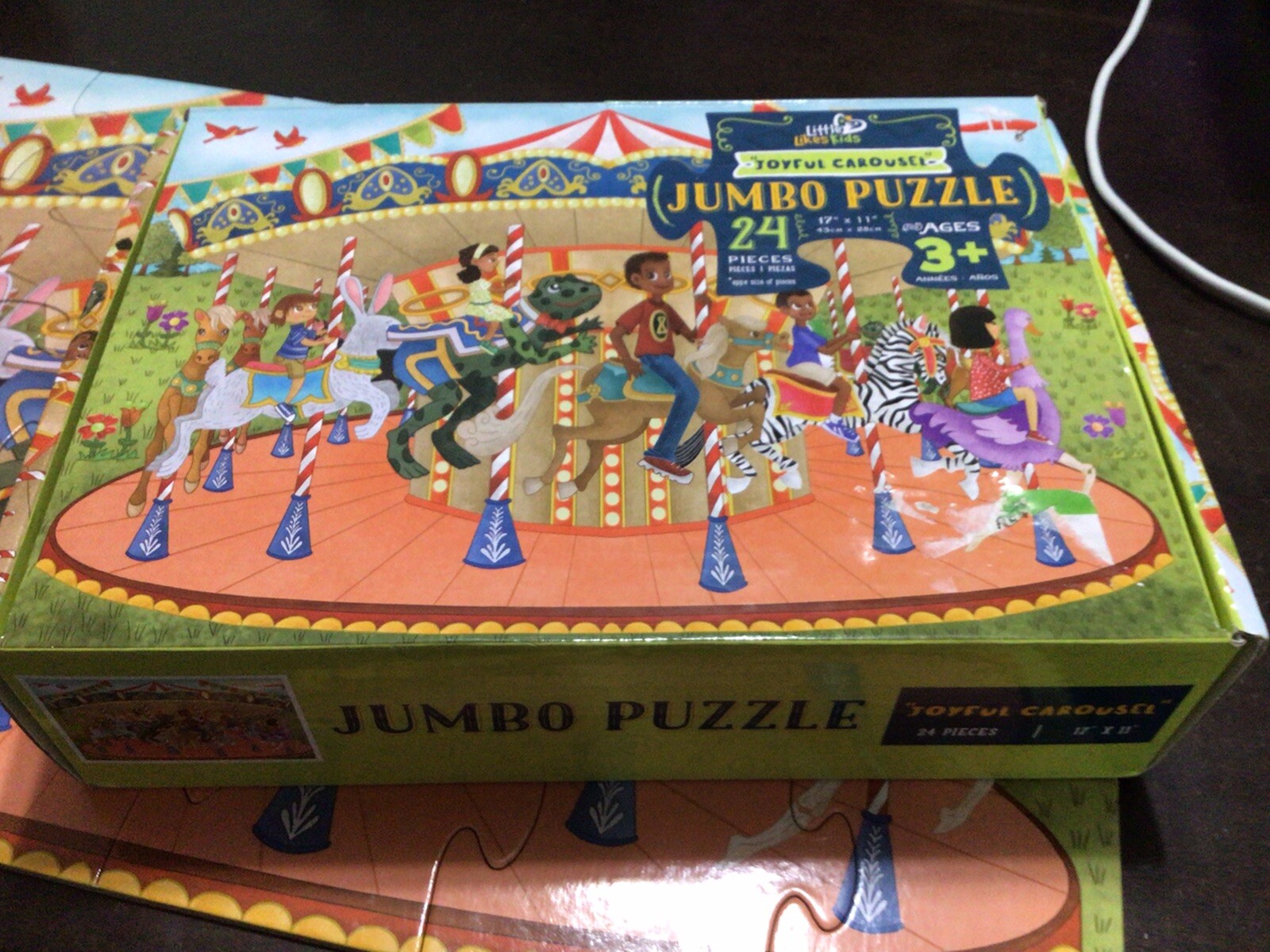 Little Likes Kids – Joyful Carousel – 24 Piece Beginner Puzzles Toddler Kids Age