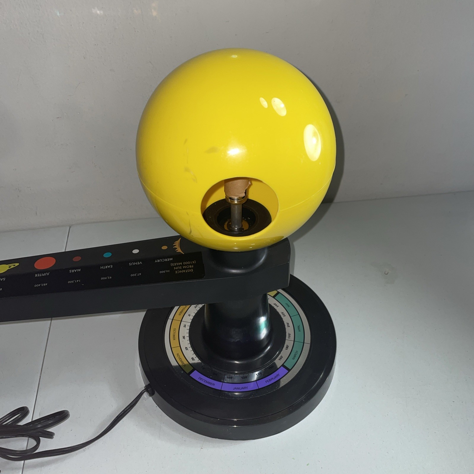 Hubbard Scientific Earth Moon Sun Solar System Educational Working Model