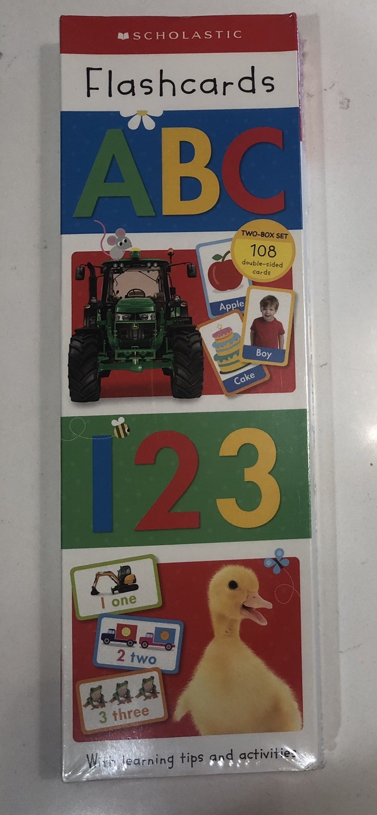 ABC & 123 Flashcard Double Pack, Paperback by Scholastic Inc., Brand New
