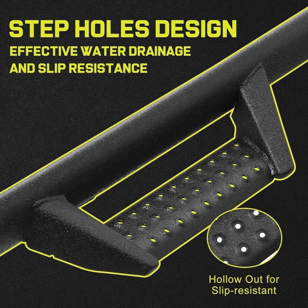 BINARY STAR Curve Design Running Boards Compatible with Vehicle 2020-2025 Jee…