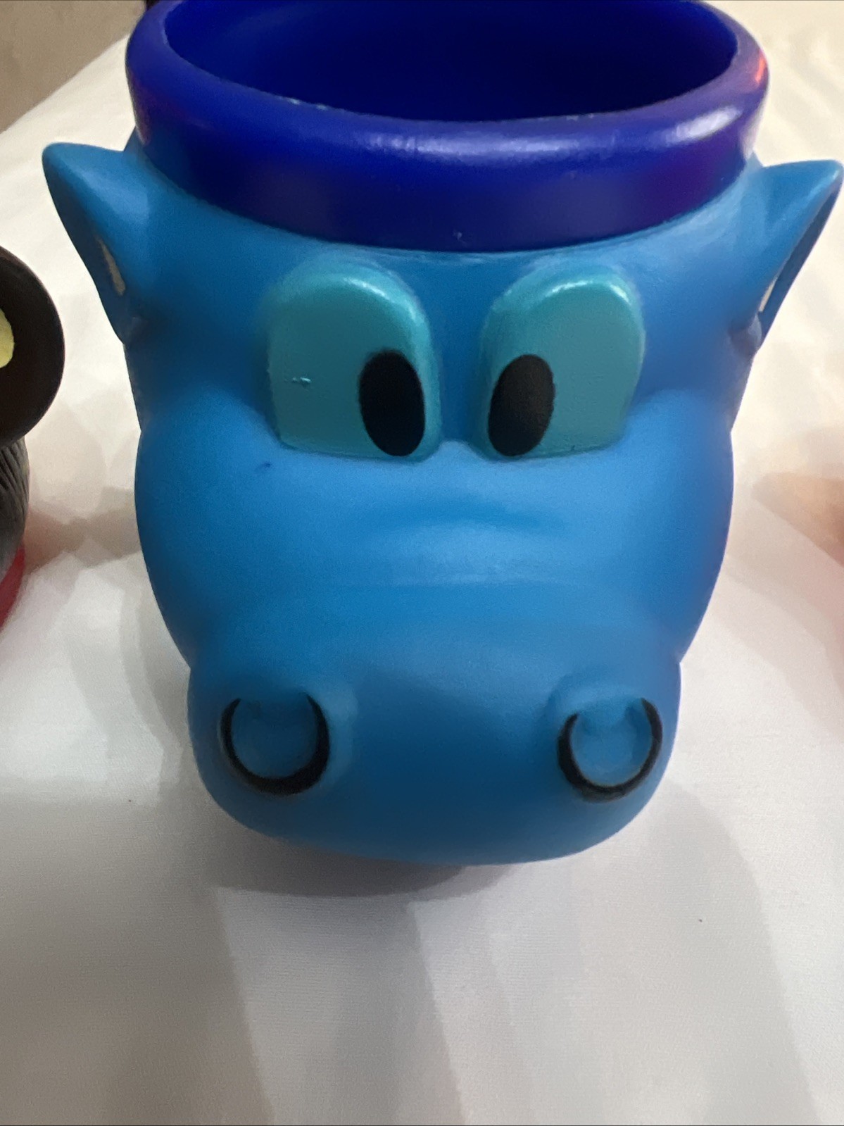 Vintage 2003 Super Duper Animal Mugs Set Of 5 Monkey Tiger Hippo Rhino Teddy