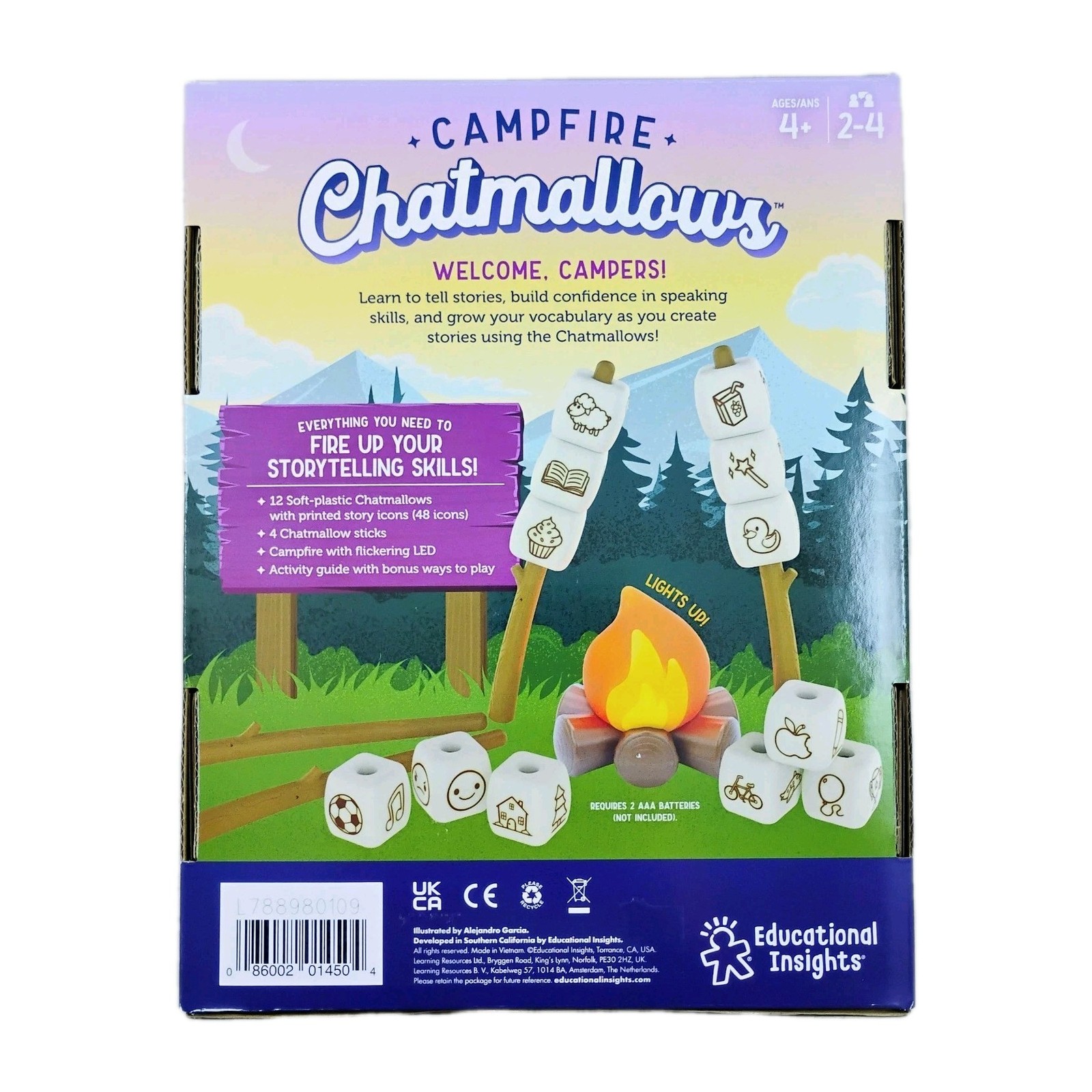 Educational Insights Campfire Chatmallows Storytelling Set Creative Story Cubes