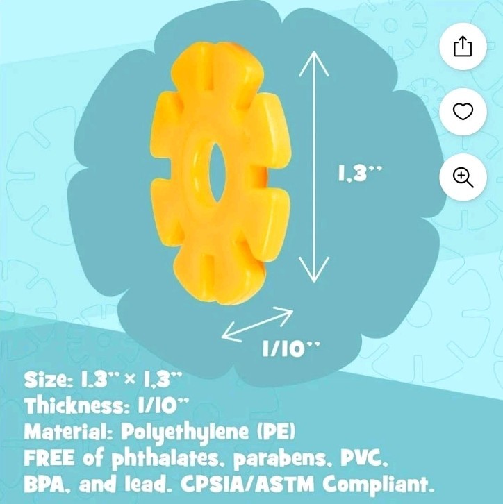 Creative Kids Flakes 1400 Piece Interlocking Plastic Disc Set STEM New Free Ship