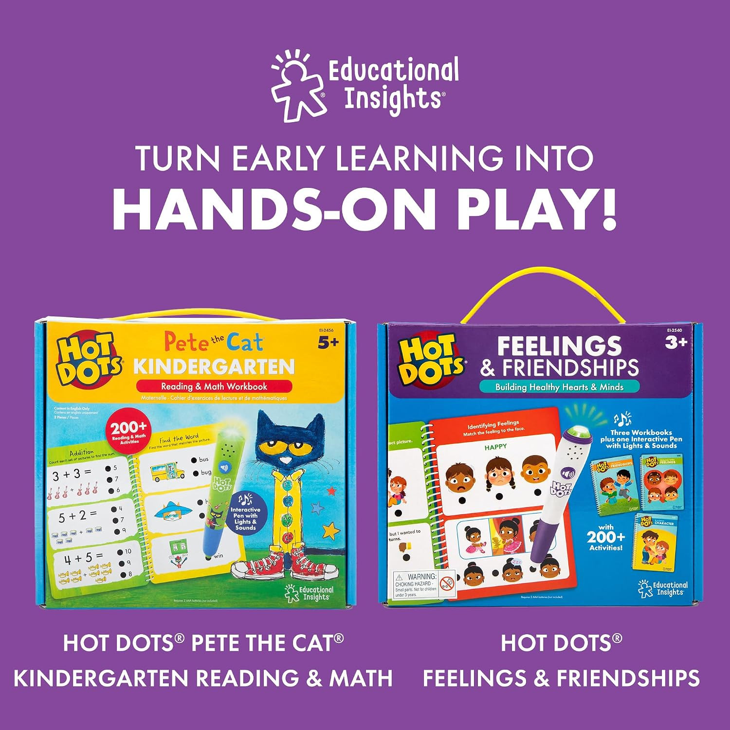Hot Dots Kindergarten Essentials: Reading & Math Workbook – Kindergarten Workboo
