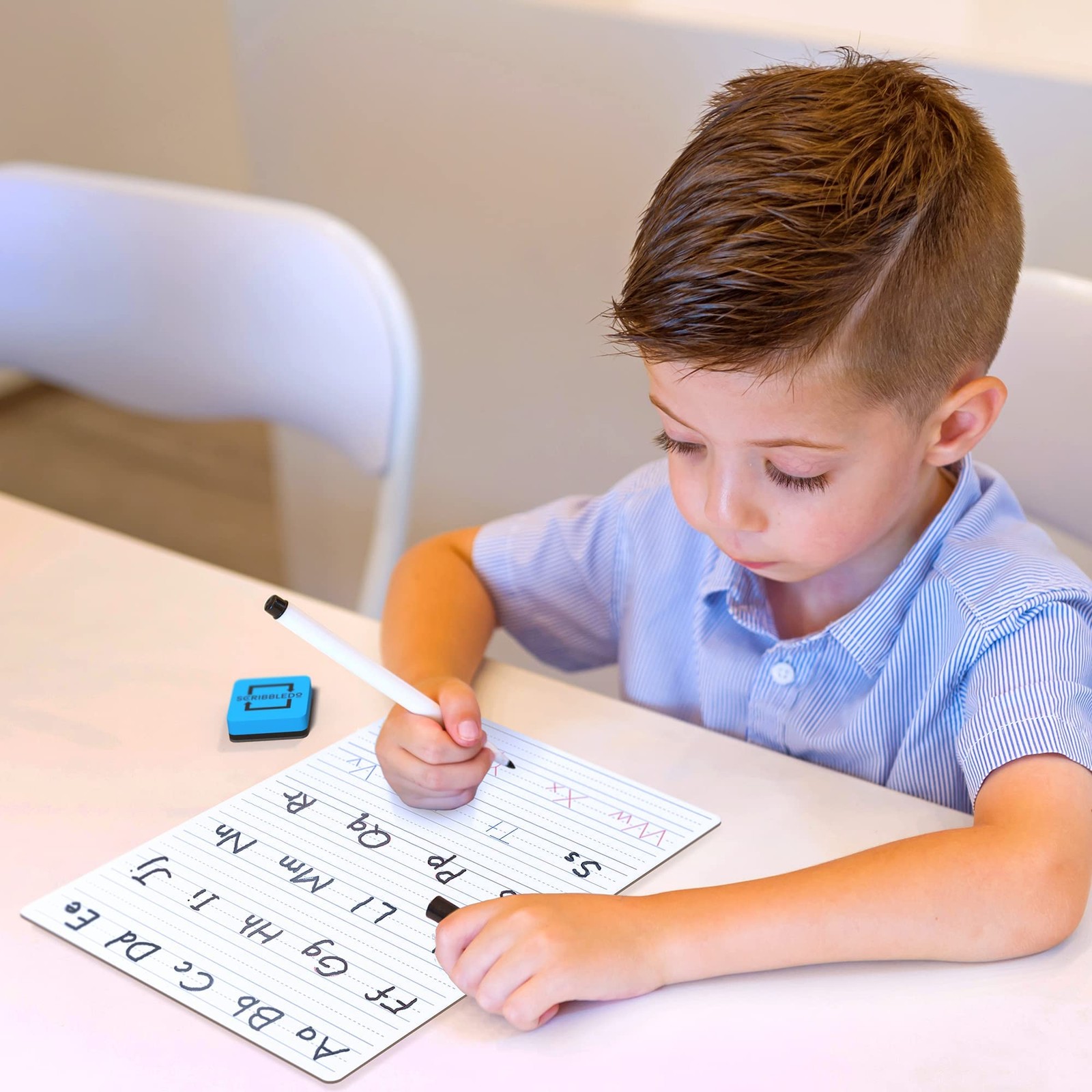 Scribbledo Dry Erase Handwriting Practice for Kids 9 x 12 inch Alphabet Traci